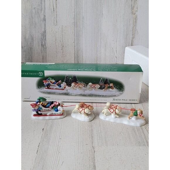 Dept 56 Canine Couriers 56709 sled Snow Village accessory Xmas - Picture 1 of 10